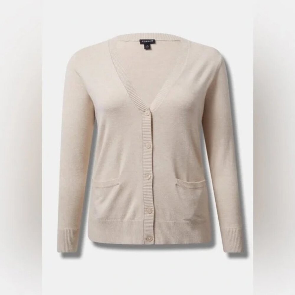 Torrid Everyday Soft V-Neck Pocket Cardigan Sweater 3X